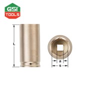 Đầu khẩu 1/2'' Ampco không gây tia lửa điện cỡ 24mm