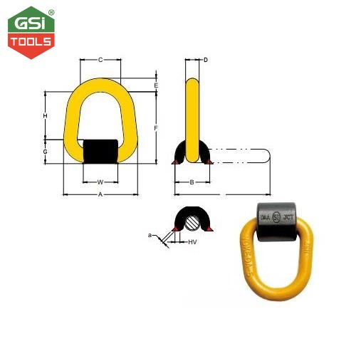 Tai cẩu hàn điểm 1 tấn YOKE cỡ 48x26mm