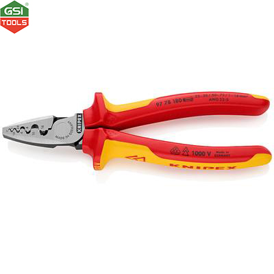 Kìm bấm cos kim 180 cách điện, Knipex