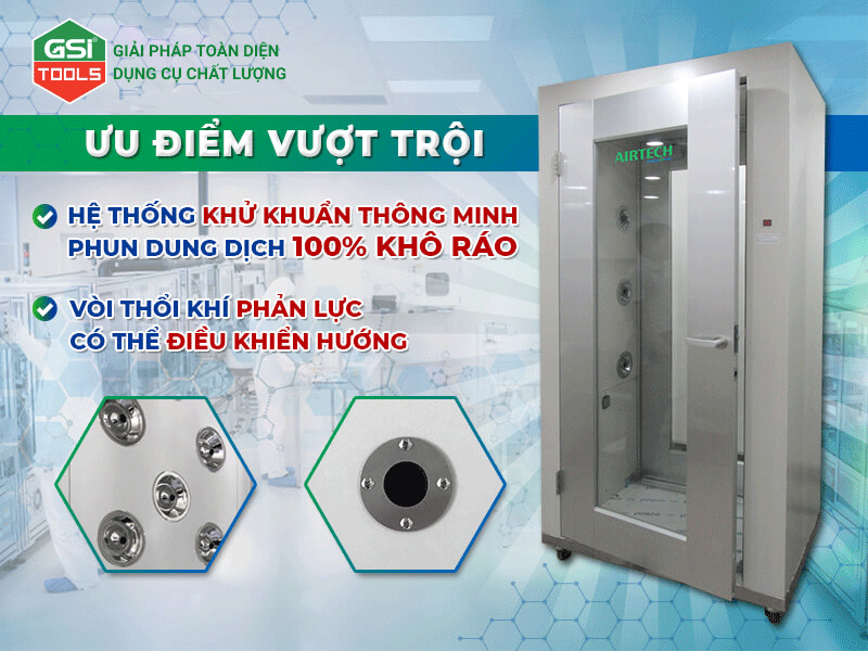 GSI TOOLS cung cấp Máy khử khuẩn áp lực âm Airtech kiểm soát dịch truyền nhiễm Covid-19 tại Việt Nam