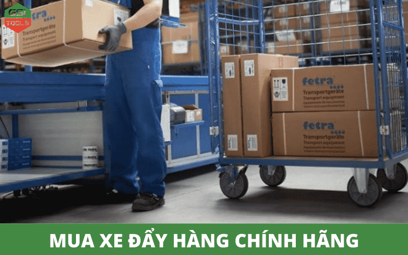 Địa chỉ mua xe đẩy hàng chính hãng tại Hà Nội cho các kho xưởng