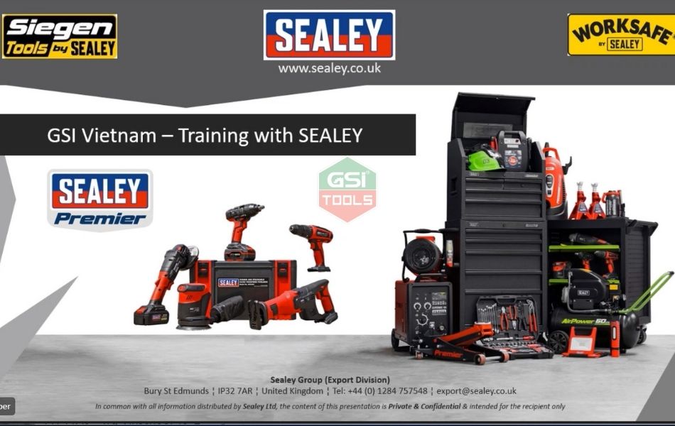 Buổi training online giới thiệu các dòng sản phẩm Sealey tại GSI TOOLS