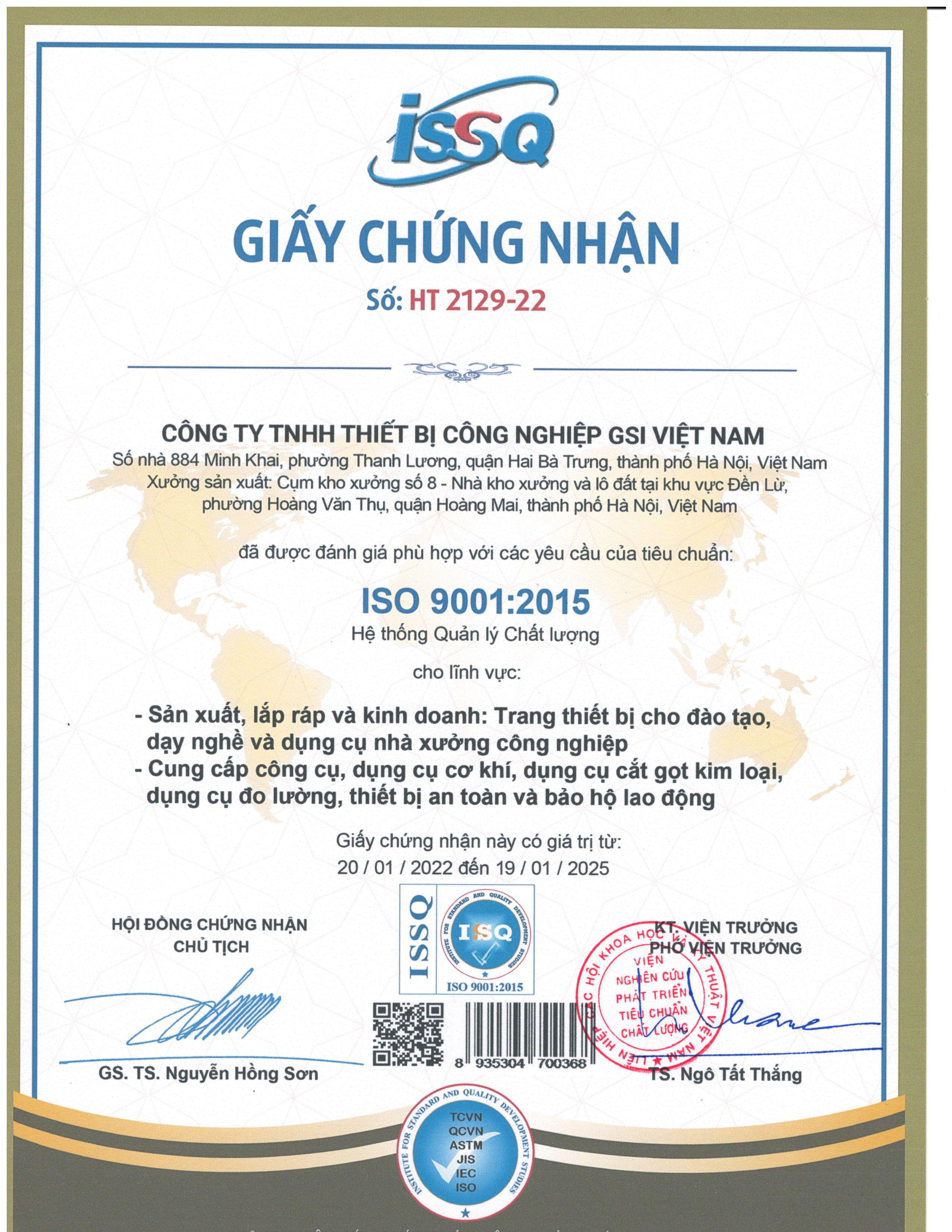 gsitools-nhan-giay-chung-nhan9001.2015