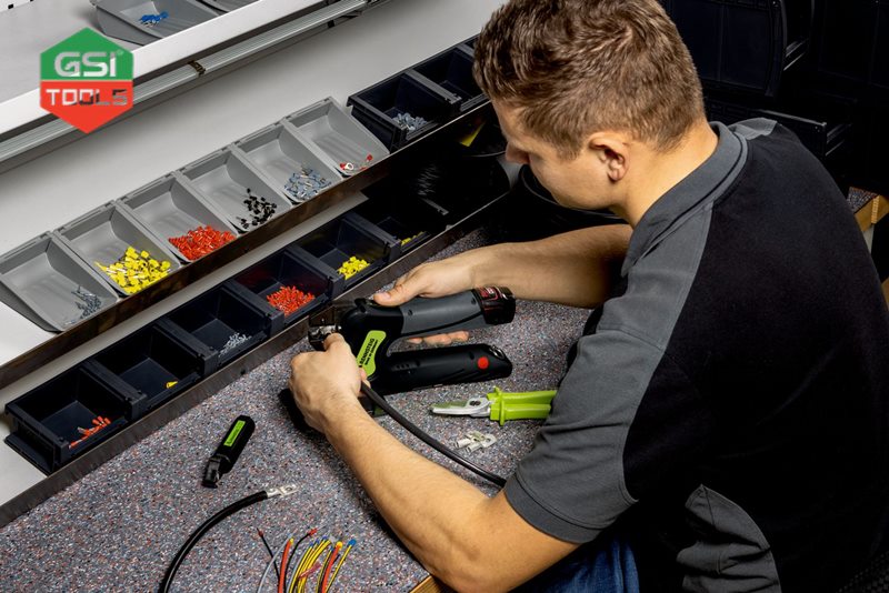 kìm ép cos dùng pin rennsteig