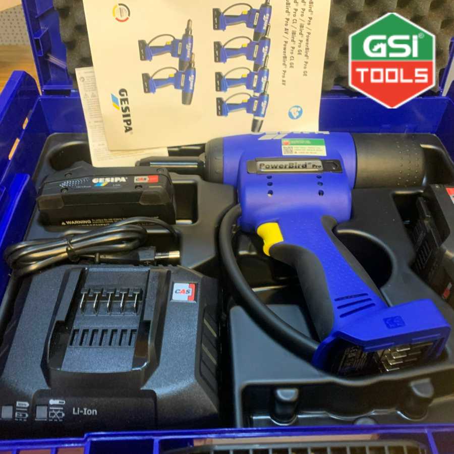 GSI giao đơn hàng súng rút đinh rive dùng pin