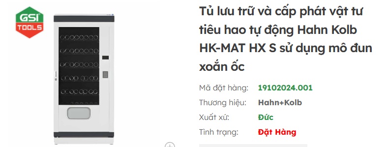 tủ đựng công cụ dụng cụ thông minh mô đun xoắn ốc