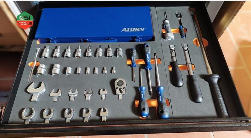 tủ đựng dụng cụ 7 ngăn kèm khay xốp