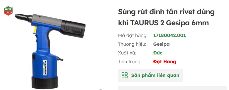 s&uacute;ng r&uacute;t rive bằng hơi Taurus 2