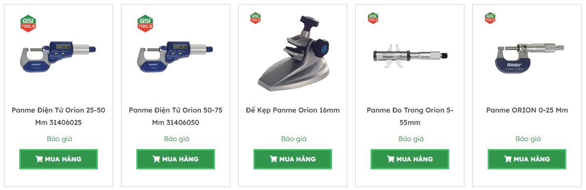 c&aacute;c thiết bị đo lường