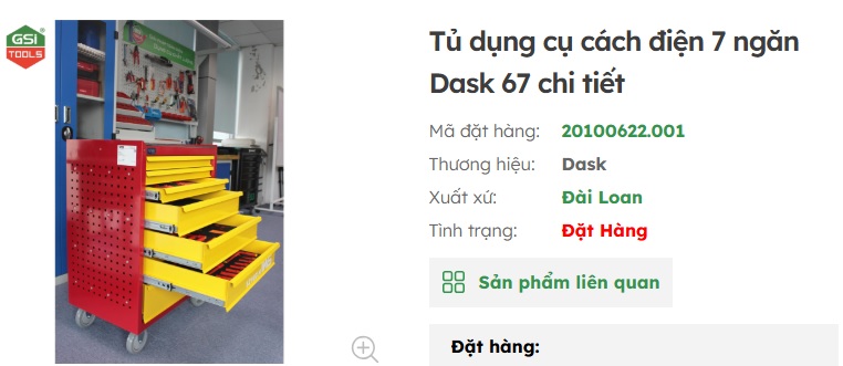 tủ đựng dụng cụ 7 ngăn 67 chi tiết