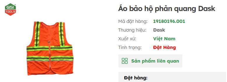 &aacute;o phản quan bảo hộ lao động