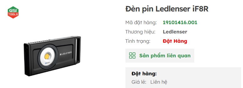 đ&egrave;n pin chuy&ecirc;n dụng ledlenser