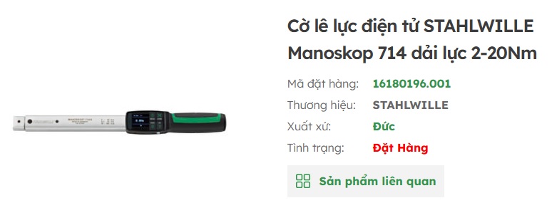cờ l&ecirc; c&acirc;n lực stahlwille manoskop 714