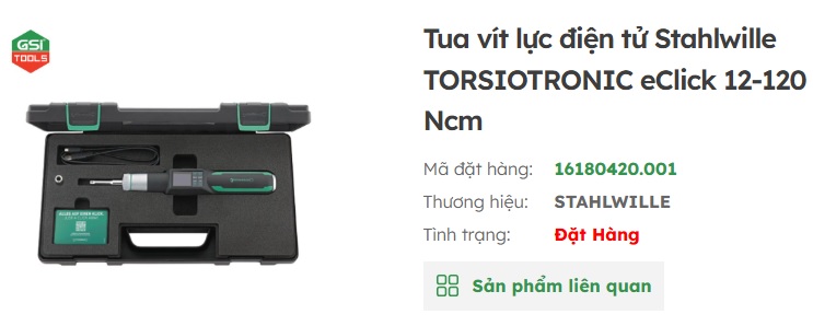 tuốc nơ v&iacute;t điện tử stahlwille