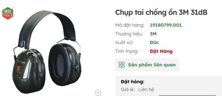 bịt tai chống ồn 3M