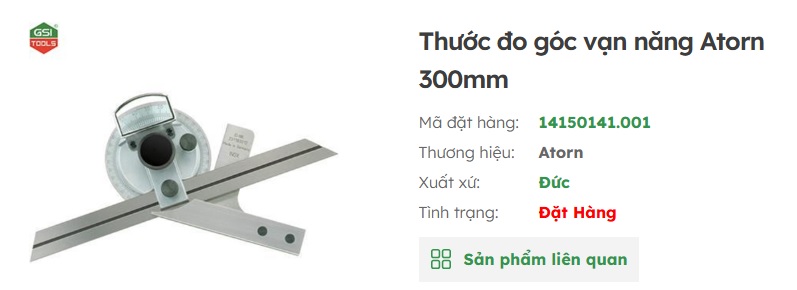 thước đo g&oacute;c vạn năng atorn