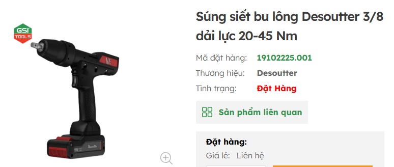 s&uacute;ng siết bulong Desoutter
