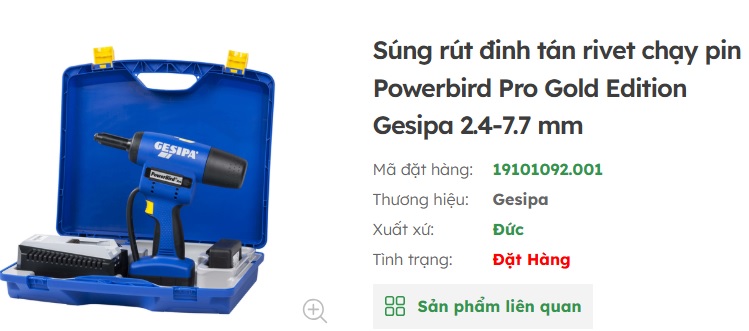 s&uacute;ng r&uacute;t đinh t&aacute;n rivet