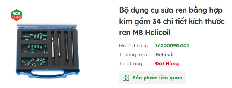 Helicoil tại việt nam
