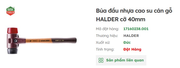 Halder tại việt nam