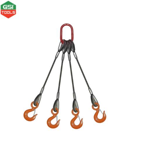 Sling Cáp Thép 10 tấn, 4 chân, 3m