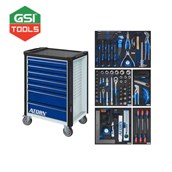 Tủ dụng cụ đa năng Atorn 7 ngăn 122 chi tiết đựng trong khay xốp 