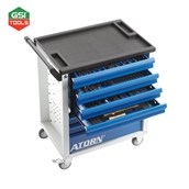 Xe đẩy dụng cụ bao gồm 151 loại dụng cụ trong 7 miếng đệm xốp cứng