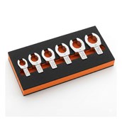 Stahlwille open-ring wrench insert set 10–22 mm