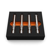 Wiha slotted screwdriver bit set (4 pcs, 1/4