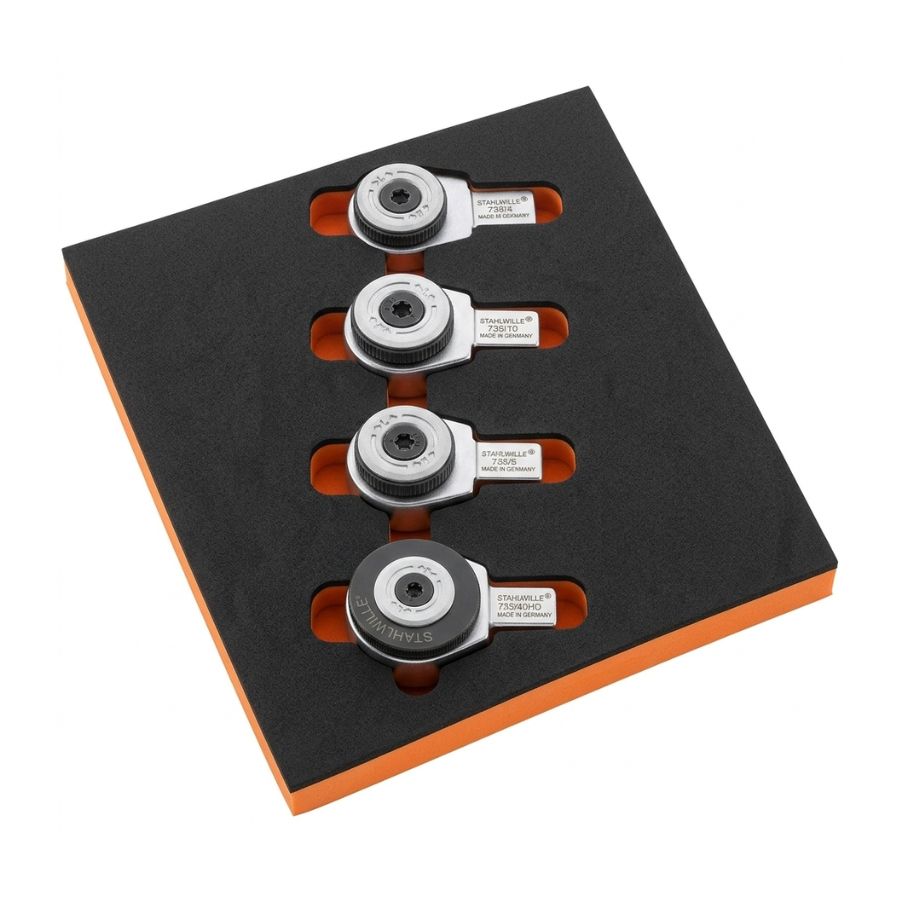 The Stahlwille fine-tooth ratchet insert tool set (1/4