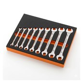 The Stahlwille double open-ended spanner set (metric)