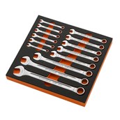 The Stahlwille inch combination wrench set 3/8