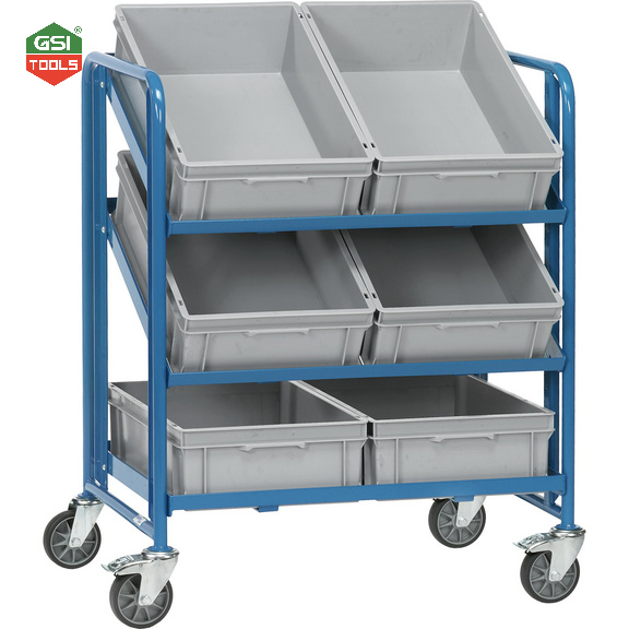 Xe đẩy hàng linh kiện 3 tầng Fetra