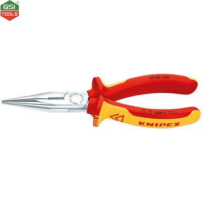 Kìm mũi nhọn cách điện VDE 1000V Snipe Nose Side Cutting Pliers Knipex 160mm