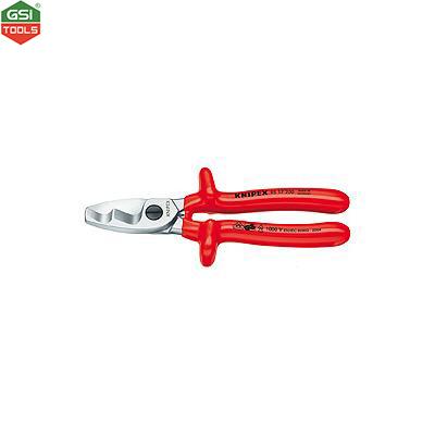 Kìm cắt cáp hai lưỡi cách điện VDE 1000V Knipex 200mm/360g