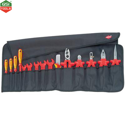 Bộ dụng cụ cách điện VDE 1000V Tool Roll Knipex 15 chi tiết