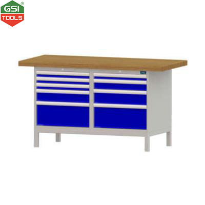 Bàn nguội CO mặt gỗ 9 ngăn kéo DASKFLEX 1500x800