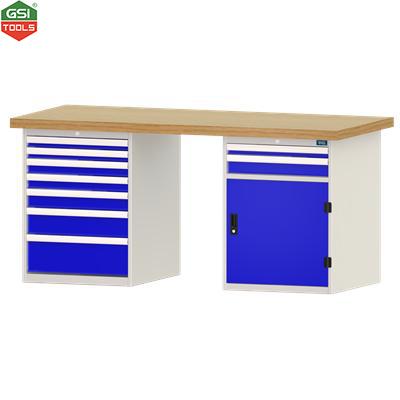Bàn nguội MO mặt tre 9 ngăn kéo 1 tủ DASKFLEX 800x850x1800mm