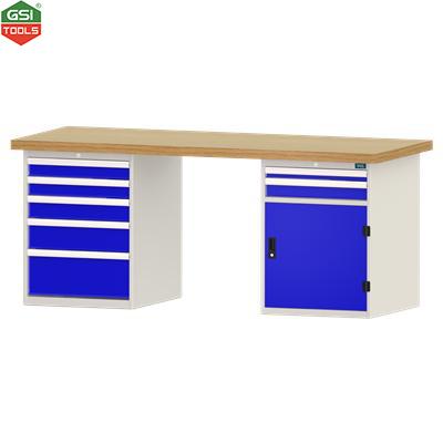 Bàn nguội MO mặt tre 7 ngăn kéo 1 tủ DASKFLEX 800x850x2000mm