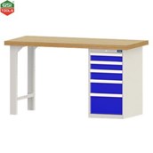 Bàn nguội MO mặt tre 5 ngăn IWS 1500x700x850mm