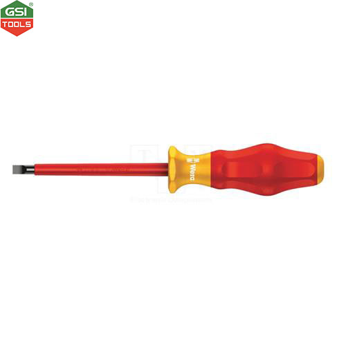 Tuốc nơ vít hai cạnh cách điện VDE 1000V Wera 3.5x0.6x100 mm