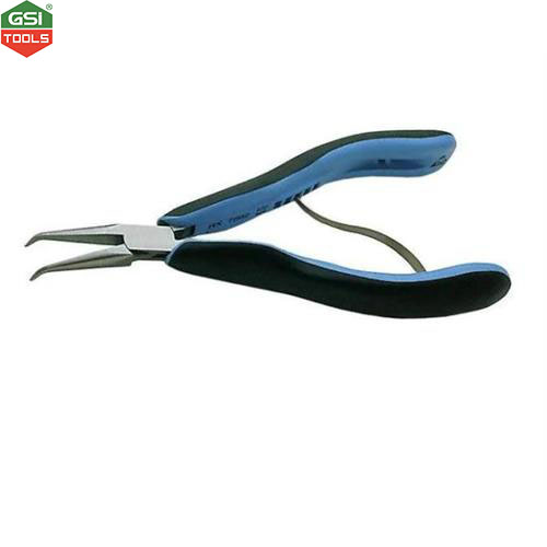 Kìm điện tử mỏ nhọn đầu cong Lindstrom 155.5mm