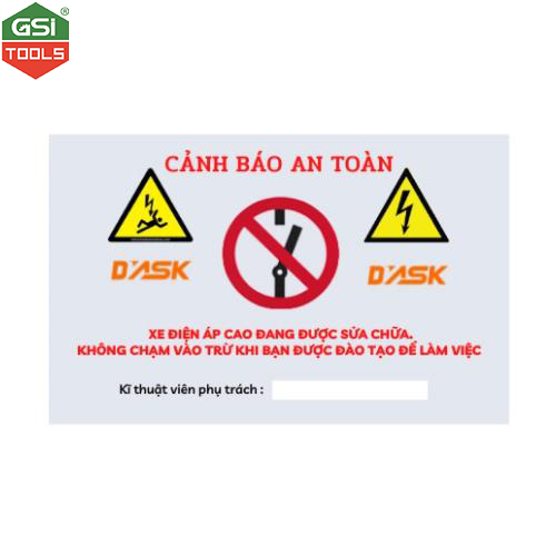 Tag cảnh báo an toàn Dask A4 300gsm