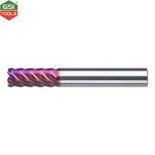 Dao phay ngón carbide bo góc R0.1, 6 me gia công thép cứng 65HRC Atorn 4x11x57mm