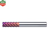 Dao phay ngón carbide bo góc R0.1, 6 me gia công thép cứng 65HRC Atorn 8x24x70mm