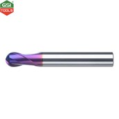 Dao phay cầu carbide 2 me gia công thép cứng 65HRC Atorn 2x2.5x57mm