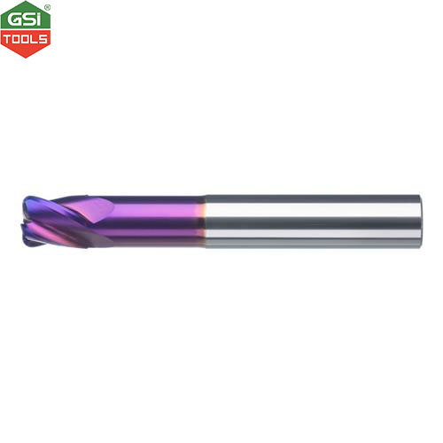 Dao phay ngón carbide bo góc R1, 4 me gia công thép cứng 65HRC Atorn 10x12x72mm