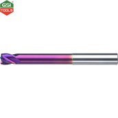 Dao phay ngón carbide bo góc R0.3, 4 me gia công thép cứng 65HRC Atorn 2x2.5x70mm