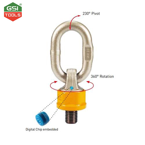 Tai cẩu vòng bi 6.7 tấn YOKE cỡ M30x3.5x45