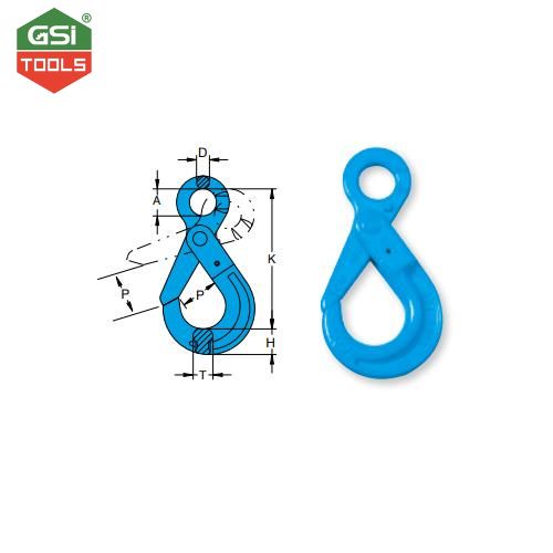 Móc cẩu lỗ tròn tự khóa 2.5 tấn YOKE cỡ 7.8 mm
